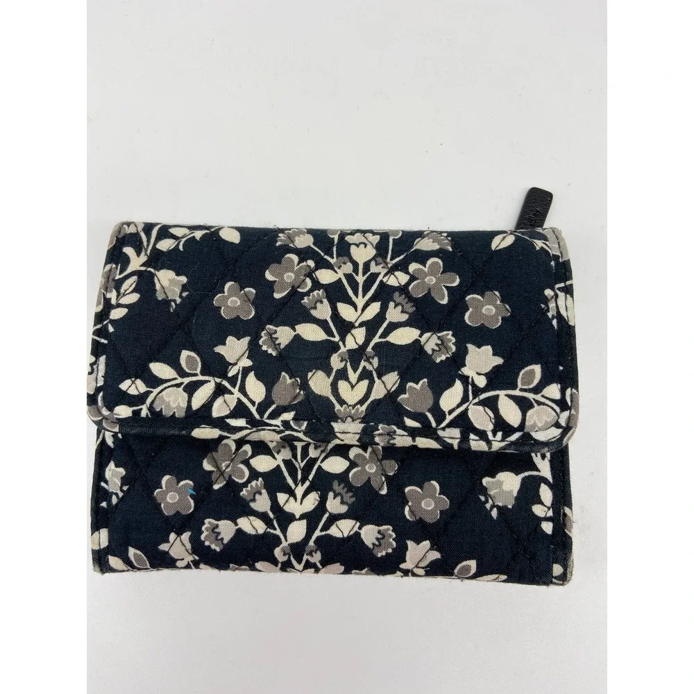 Vera Bradley Purse Handbag + Wallet Chandelier Noir Crossbody Adjustable Strap‎